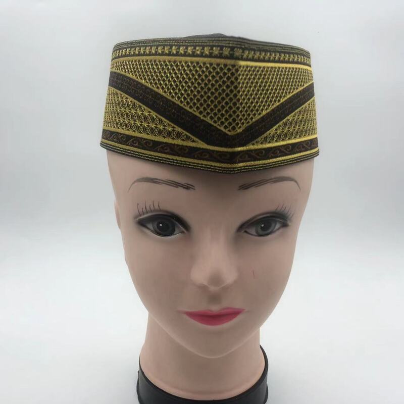 Topi Muslim untuk pria pakaian produk pajak Turki gratis pengiriman Topi perahu Malaysia Kippa Islami Kufi Topi Mesh 03268