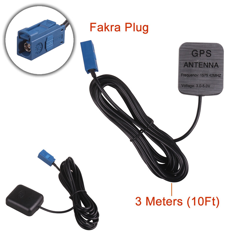 Fakra Plug Male GPS Active Antenna Aerial Plug Connector Cable for Car Dash DVD GPS Head Unit Stereos