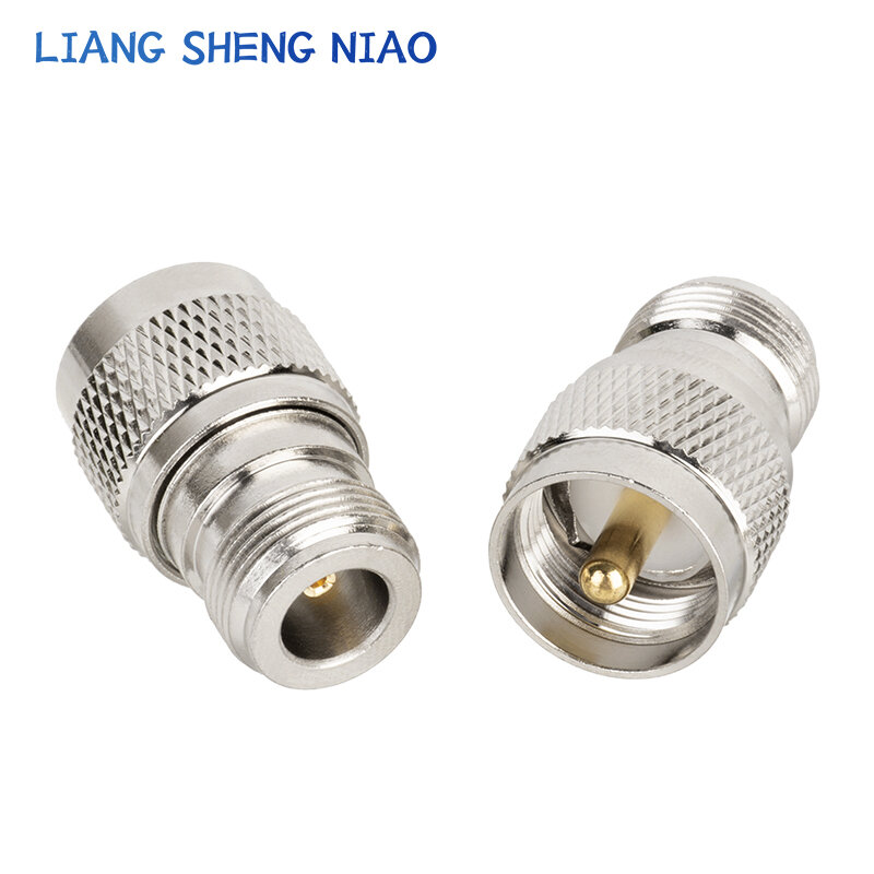 1pcs UHF PL259 SO239 TO N Connector UHF Male Jack To N Female Plug RF Coax Connector Straight Adapter SL16 N TYPE Crossover sub