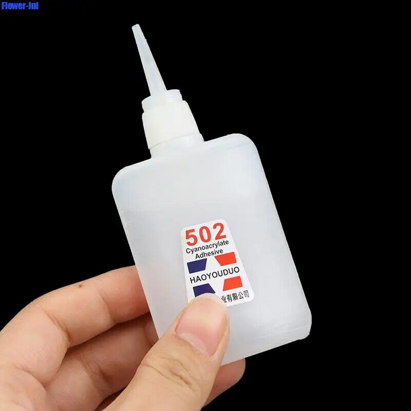 502 Super Glue Instant Quick Dry Cyanoacrylate Strong Adhesive Quick Bond Leather Rubber Metal Office Supplies Fast Glue 1pc