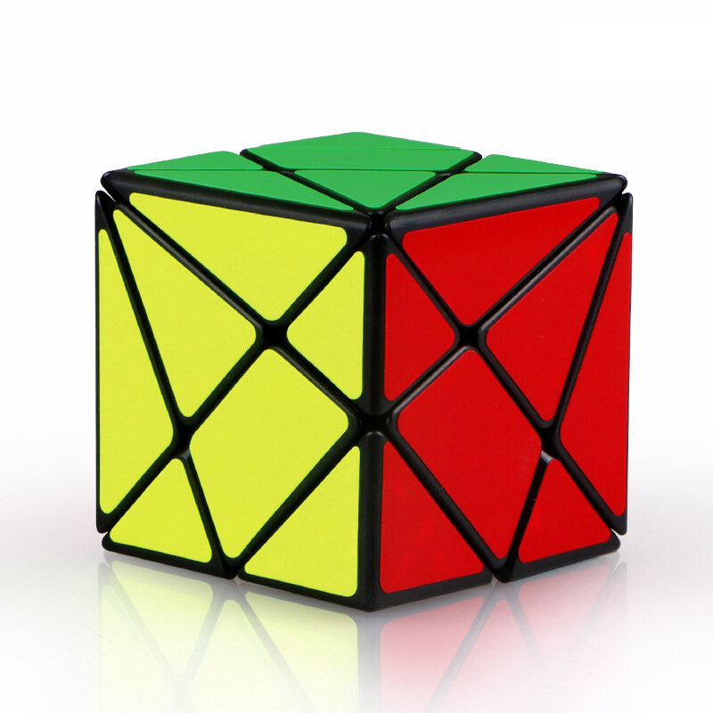 Cube magique de vitesse avec autocollants noirs pour enfants, puzzle, jouets éducatifs, apprentissage, 3x3x3