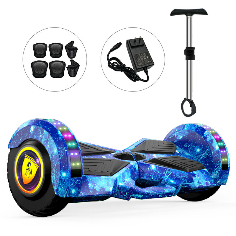 Hoverboard eléctrico autoequilibrado con altavoces de música, patinete con luces Led, venta al por mayor
