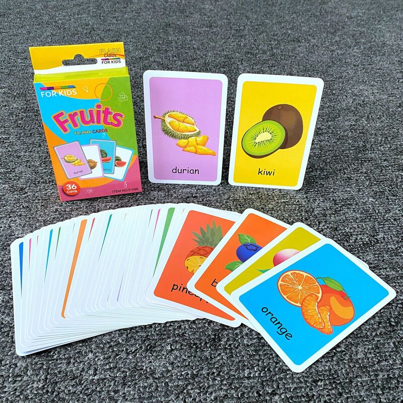 ABC 문자 숫자 모양 학습 카드, 아기 조기 자극 플래시 카드, 어린이 선물용 인터랙티브 게임, 36 개/세트