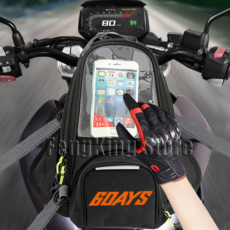 For EXC XC-W TPI Six Days Motorcycle Fuel Tank Bag Touchable Navigation Magnet bag Motorbike Dust Bag
