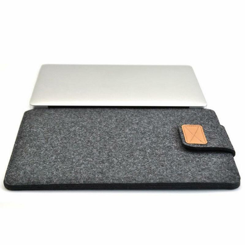 Funda de fieltro delgada para tableta, bolsa de almacenamiento de Color sólido para MacBooks Air Pro, 11, 13 y 15 pulgadas