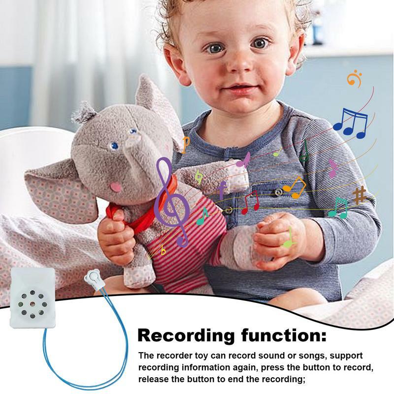 Mainan mewah perekam suara modul perekam suara perekam suara perekam Mini dapat diprogram perekam suara untuk boneka binatang