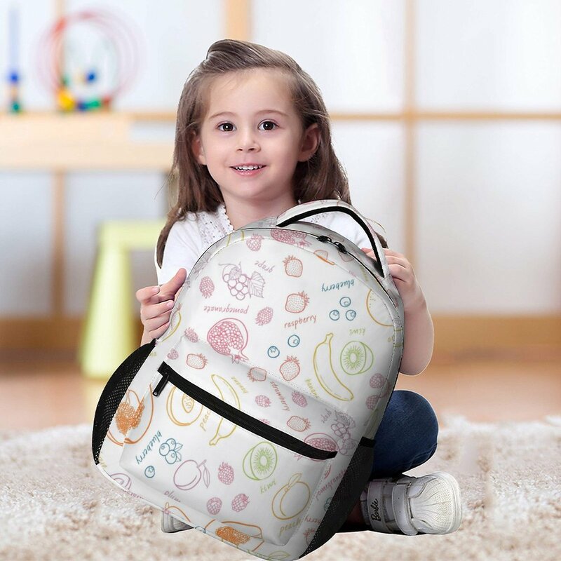 Niestandardowy wzór plecak szkolny z nadrukiem o dużej pojemności piórnik rekreacyjny podróży chłopców dziewczynki lekka torba piórnik plecak