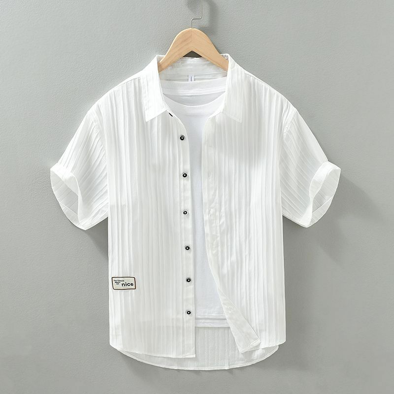 Chemise de sport à manches courtes et col carré, coupe couvertes, Harajuku, boutons monochromes, mode élégante, décontracté, tout match