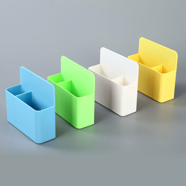 Magnetic Frigorífico Storage Box for Marker, Lápis e Pen Holder, Organizador de Mesa, Acessório Plástico, Escritório e Material Escolar