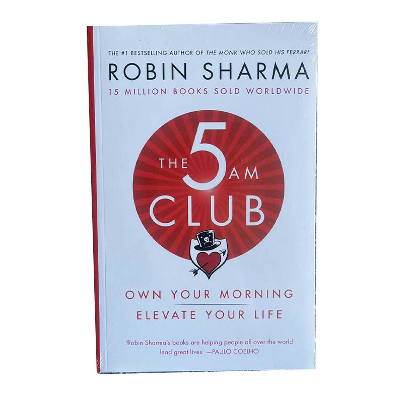 The 5AM Club By Robin Sharma كتاب اللغة الإنجليزية ، تملك الصباح الخاص بك رفع حياتك