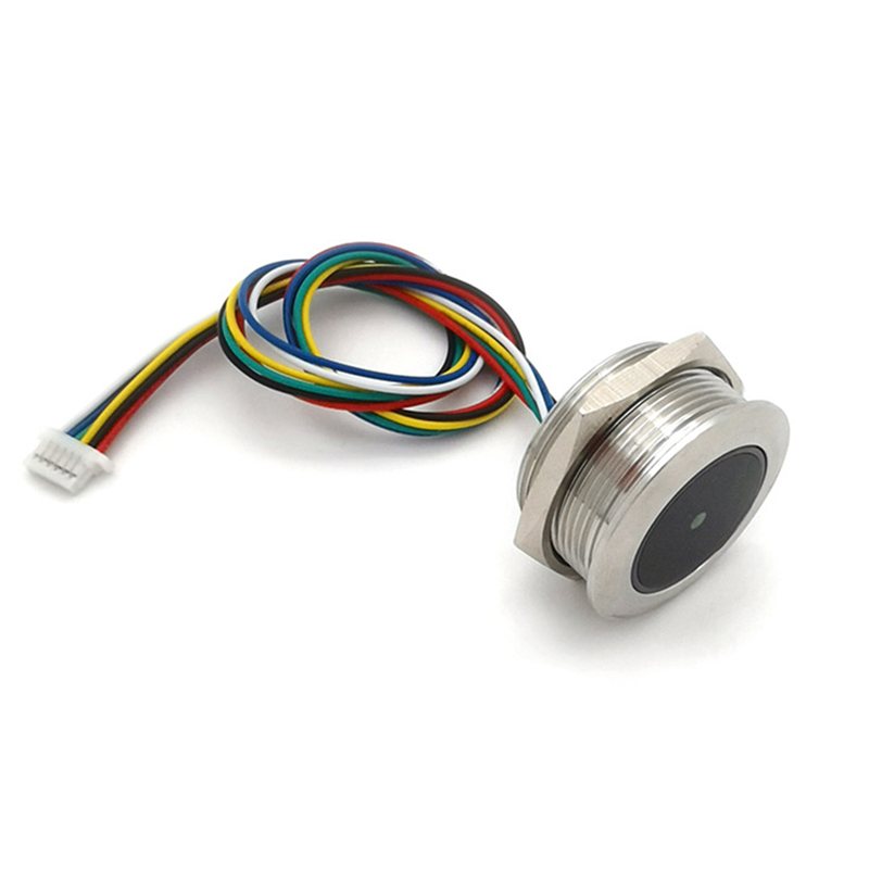 Lampu indikator cincin kontrol LED logam, GM861 antarmuka UART 1D/2D kode Bar QR kode kode kode batang modul pembaca