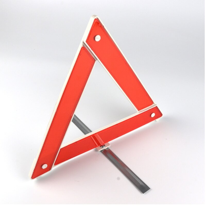 Car Truck Emergency Breakdown for Triangle Reflective Safety Hazard Red Warning