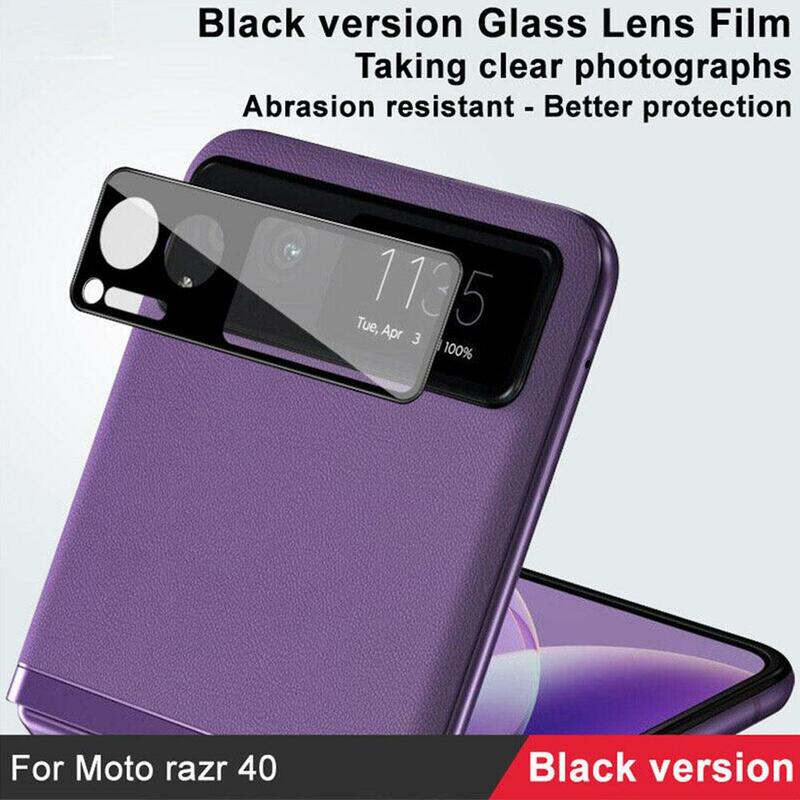Lentille de caméra arrière en verre pour Motorola Razr 40, couverture complète anti-rayures, film de protection d'écran, Guatemala