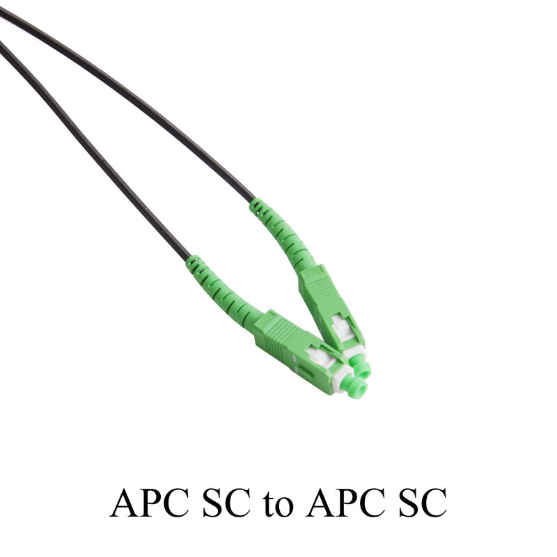 Cable de extensión de fibra óptica APC SC a APC SC, línea de conversión exterior de 1 núcleo de modo único, 100M/120M/150M/200M/250M/300M