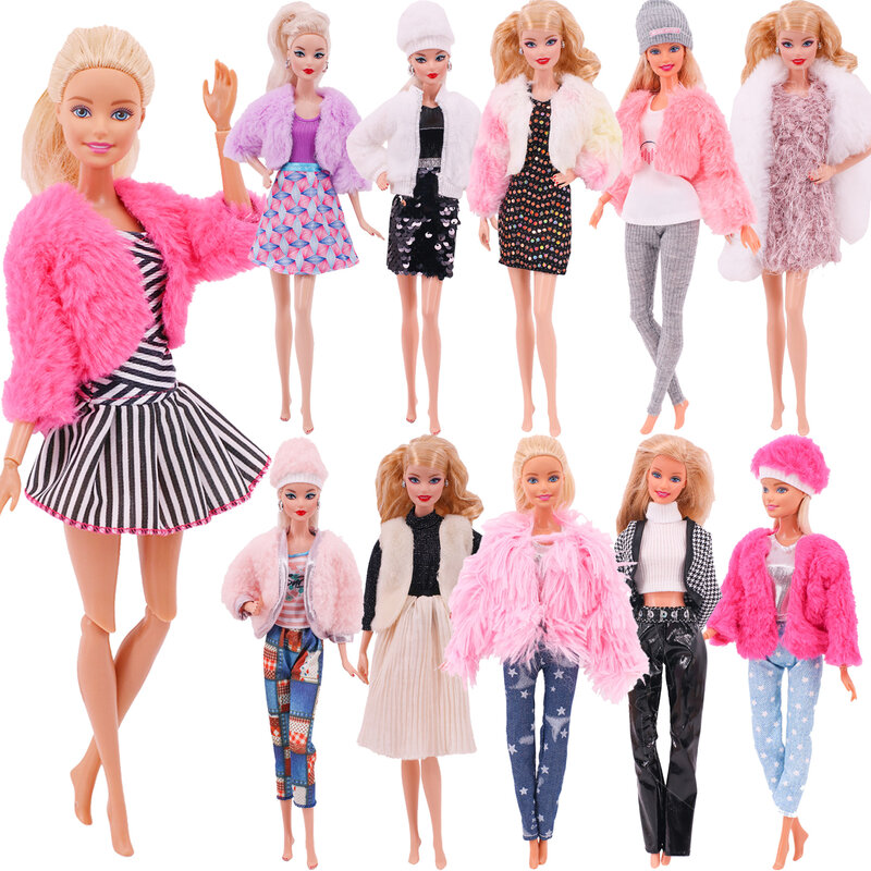 Barbies Doll Kleding Pop Jurk Mode Outfit Shirt Casual Wear Rok Voor Barbie & 1/6 Bjd Blythe Poppenkleertjes Pop accessoires