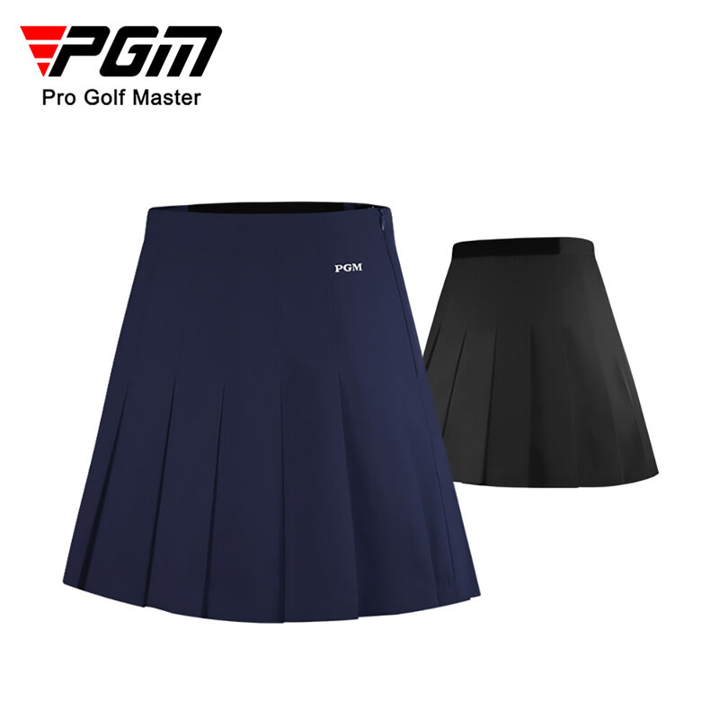 Pgm qz068 golfe saia plissada badminton mulher tênis de mesa saias curtas cintura alta plissado esporte wear poliéster + roupa elastano