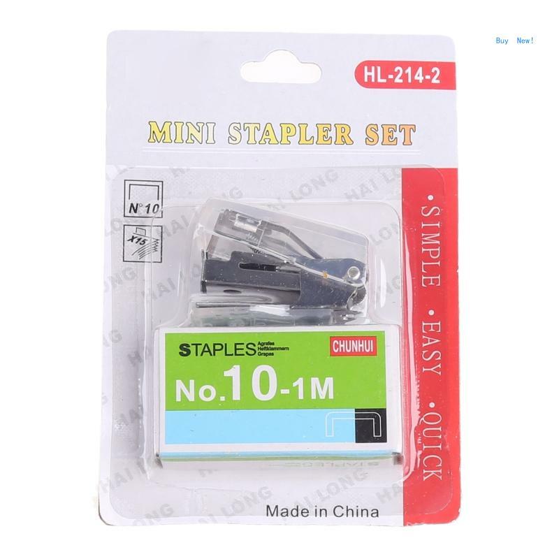 Mini Stapler 10# for Staples 12 Sheet Capacity Desktop Stapler Standard for Staples Included with Staple Remover Color A