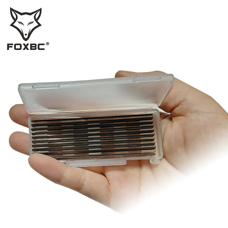 FOXBC-cuchillas cepilladoras HSS, 82mm, para Bosch DeWalt Metabo Makita Trend y Elu, accesorios para herramientas eléctricas de carpintería, 3-1/4 ", 10 piezas