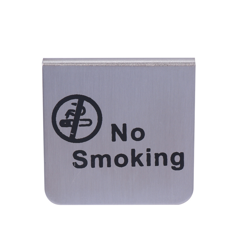 Двусторонний знак «не курить», стол из нержавеющей стали, Настольная Палатка с эмблемами, наружная вывеска