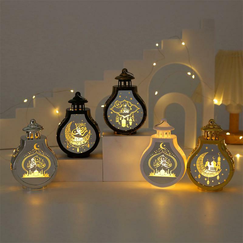 Exquisite Craftsmanship Pear Shaped Candlestick Home Decoration Electronic Candle Useful Arabic Lantern Holiday Decoration Cozy