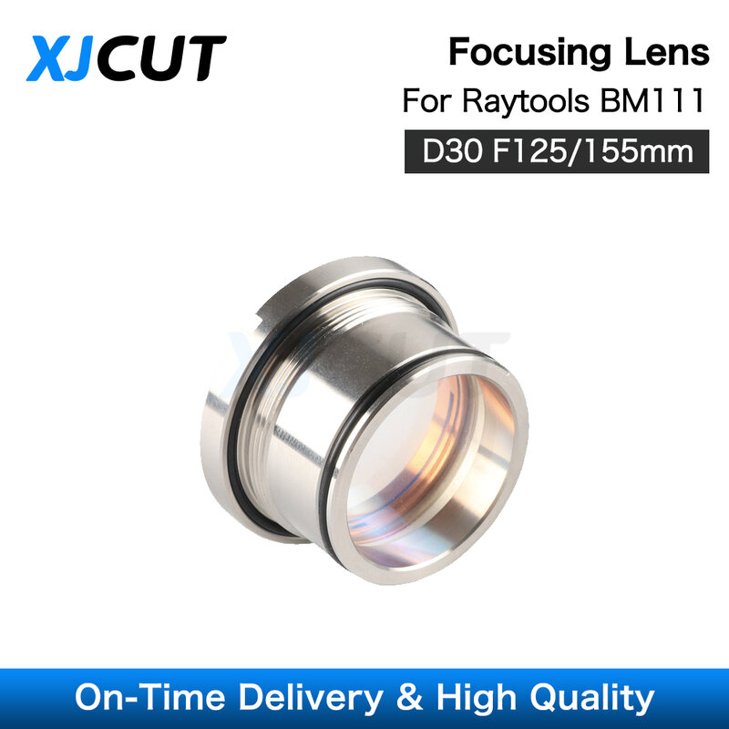 Xjcut raytools bm111 colimating & lente de focagem d30 f100 f125mm com suporte de lente para raytools cabeça de corte a laser bm111 0-3kw