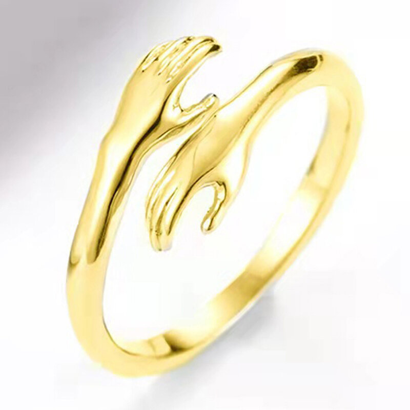 Горячая новинка 925, тибетское серебряное Европейское и американское ювелирное изделие, кольцо для обнимания любви в стиле ретро, модное Открытое кольцо