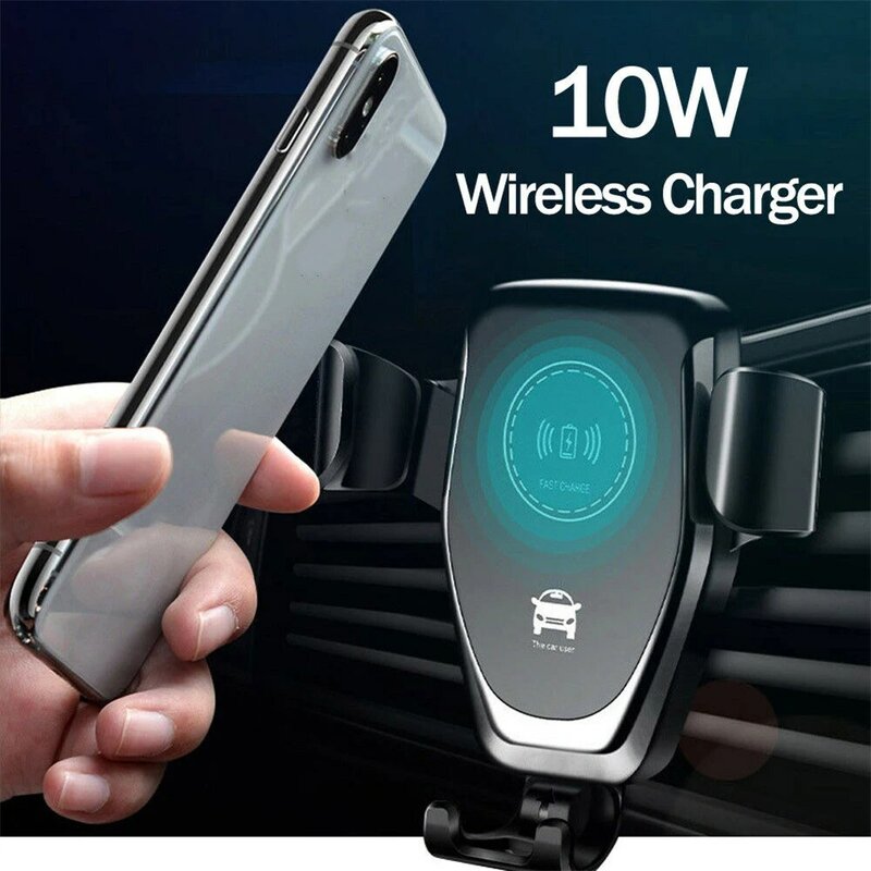10W Qi Wireless Fast Charger Car Mount Air Vent ผู้ถือโทรศัพท์มือถือชาร์จ Stand Fit สำหรับ IPhone 12 11 pro Max Xiaomi Samsung