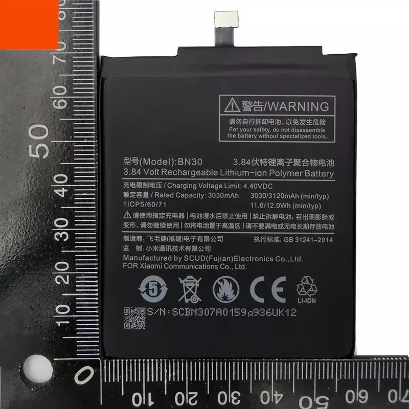 Batterie de téléphone d'origine pour Xiaomi Redmi, remplacement de téléphone 2024 mAh, kits d'outils, haute qualité, 100% d'origine, BN30, 4A, 4A, M4A, 3120 ans