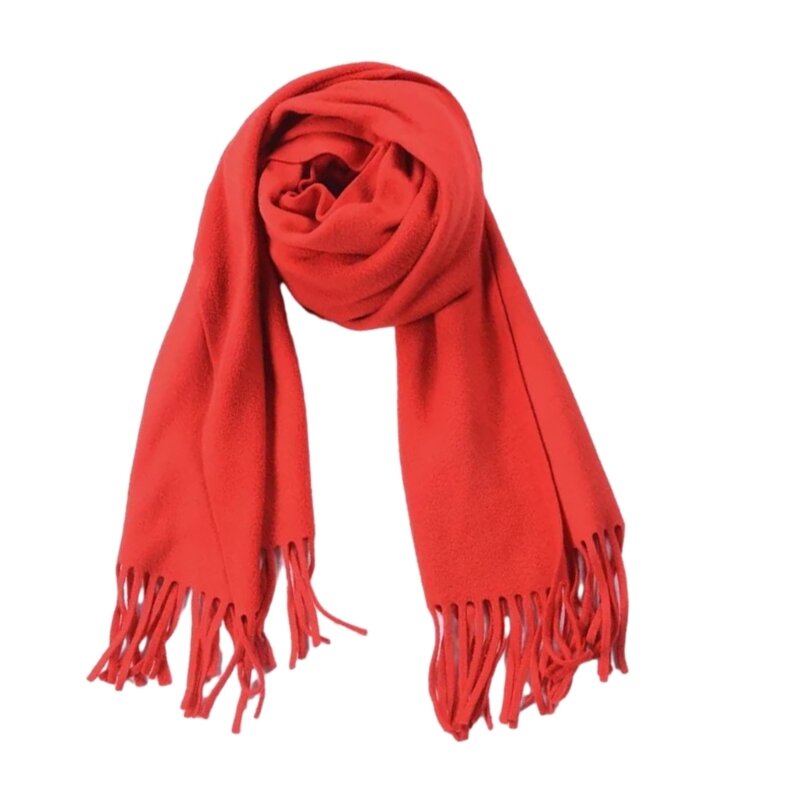 Женское клетчатое одеяло, зимний шарф, теплая большая шаль с кистями, декор