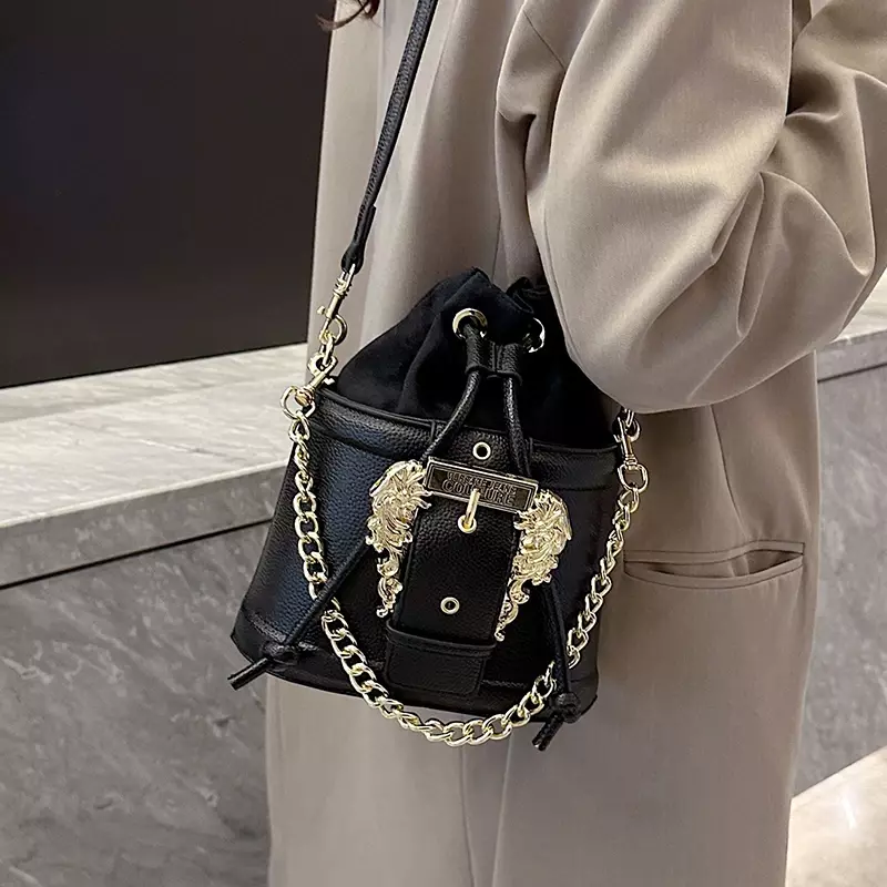 2023 Fashion tas bahu kecil kulit PU tas Bucket desainer mewah tas selempang wanita tren tas Messenger untuk wanita