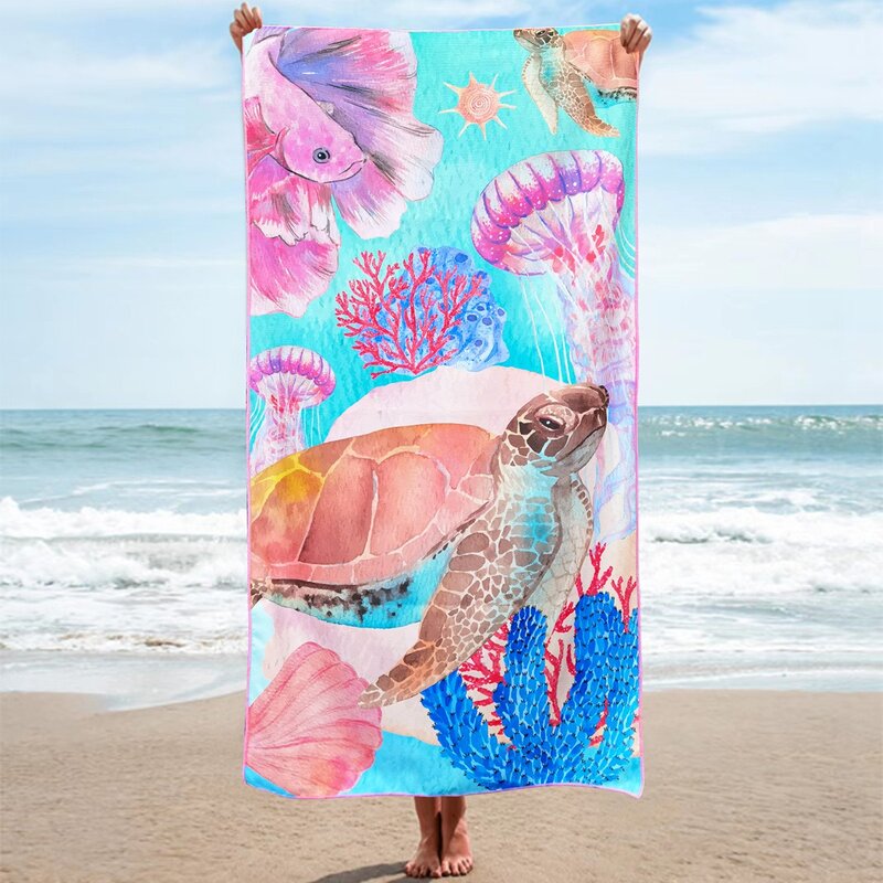 Poncho de Surf para hombre y mujer, capa de baño de secado rápido, manta de microfibra para playa