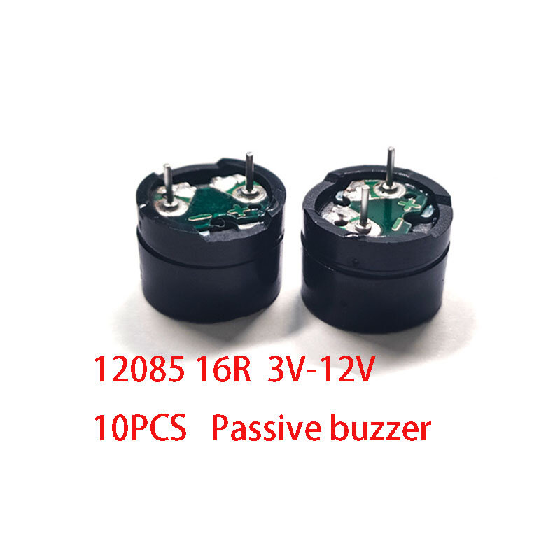 Mini zumbadores piezoeléctricos activos, 12x9,5mm, 12095, 3V, 5V, 12V, 12085, 12x8,5mm, 16R, 42R, 10 unidades por lote
