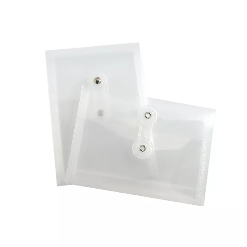 2 pz/lotto A6 cartelle di File di avvolgimento trasparente borsa di immagazzinaggio dell'autoadesivo della carta portatile stile verticale orizzontale disponibile