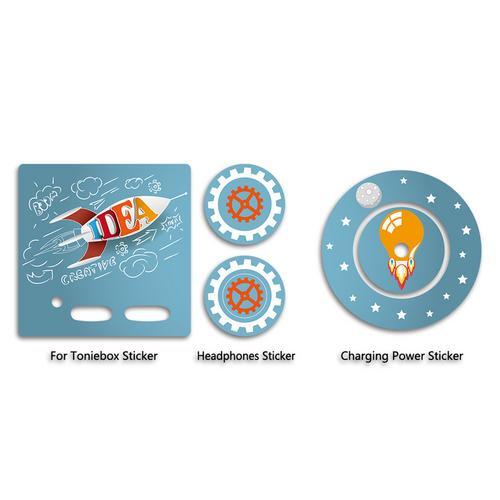 Beschermende Film Sticker Set Voor Toniebox Leuke Zelfklevende Cartoon Beschermhoes Perfect Fitting Toniebox Accessoires