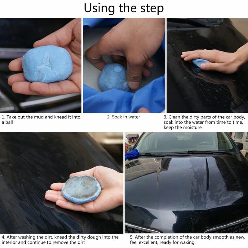 100g praktisches Fahrzeugwaschschlamm-Autooberflächenflecken-Ölfilm-Reinigungsschlamm-Werkzeug