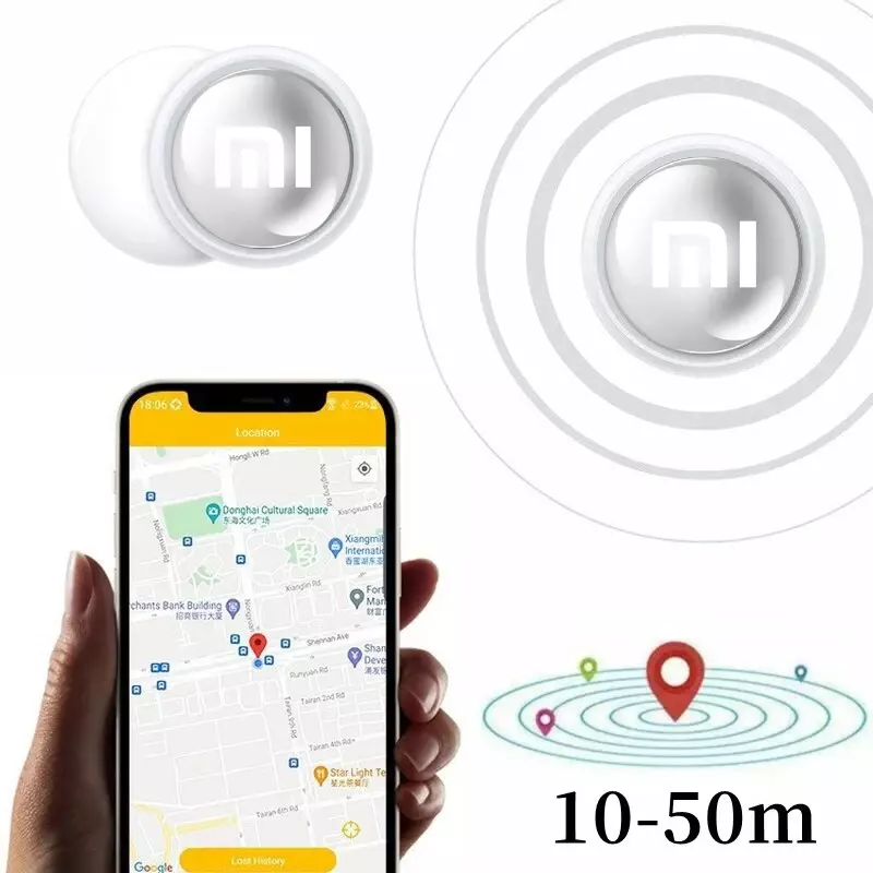 Xiaomi-mini rastreador GPS original, localizador inteligente Portátil con Bluetooth 4,0, llave antipérdida, dispositivo de localización de billetera para niños y mascotas