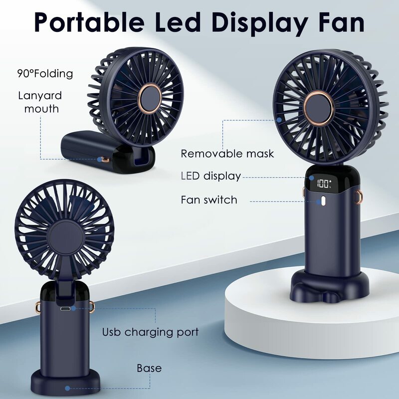 Electric Fan Portable Air Conditioner Mini Cooler Rechargeable Neck Fans for Home Free Shipping Hand Usb Conditioning Blades