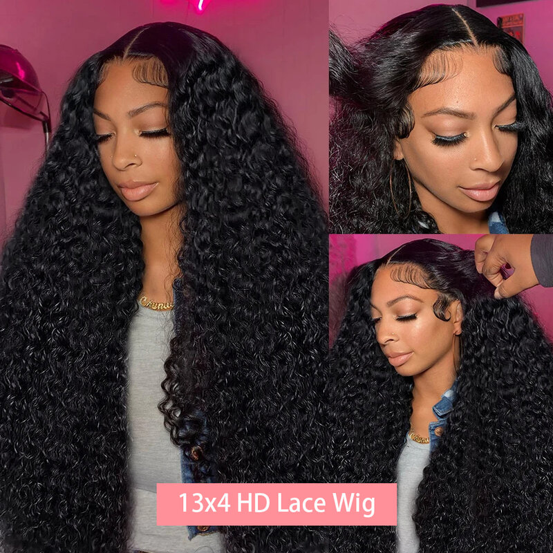 180 Density 26 30 Inches Deep Wave Wigs 13x4 Lace Front Wig Brazilian 13x6 Lace Frontal Wigs Curly Human Hair Remy For Women