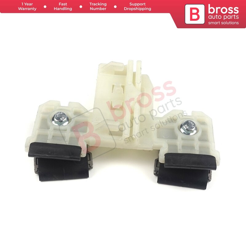 Bross Auto Parts BWR5149 Electrical Power Window Regulator Repair Clips Front Right Driver Side for Skoda Fabia 5J MG 2008-2014