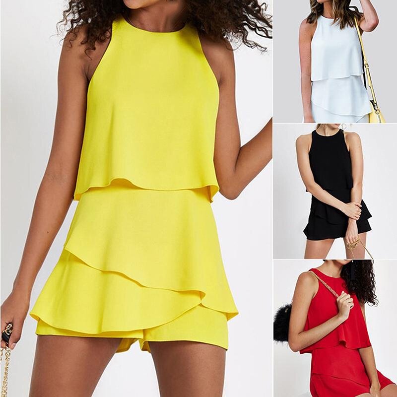 Sleeveless Linen Overall Jumpsuit Homewear Women 2023 Summer Cotton Linen Loose Casual Playsuit Combinaison Femmel Dropshipping