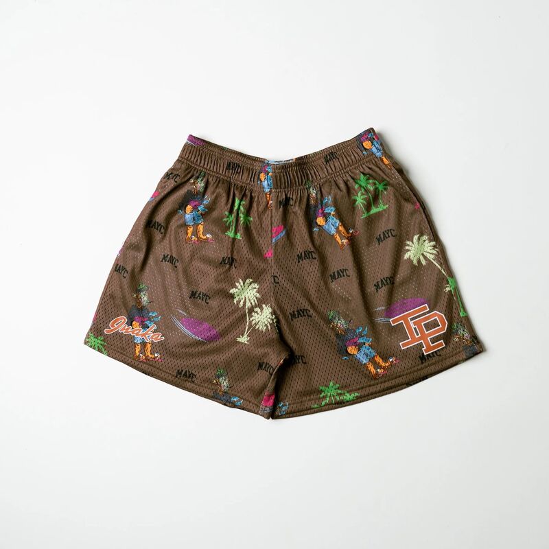 Шорты Inaka Power мужские/женские двойные сетчатые, эксклюзивные классические короткие штаны для спортзала, шорты Inaka с внутренней подкладкой, IP-шорты