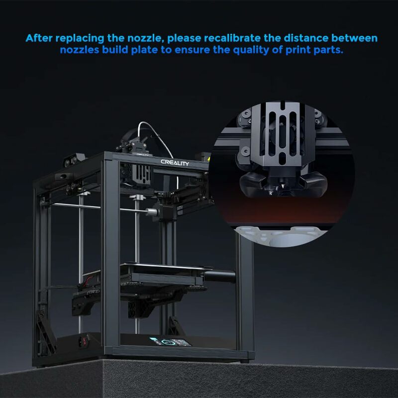 Creality-boquillas de latón de alta velocidad para impresora 3D Ender 3 V3 SE, 0,4mm, 5 piezas, boquilla extrusora Hotend para Ender 5 S1/M6/Ender 7