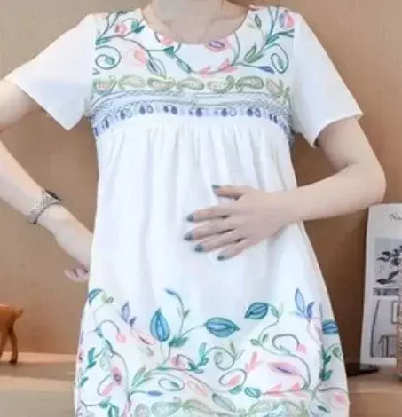 ملابس أطفال كبيرة الحجم للأمهات الحوامل ، تي شيرت أخضر للأمهات ، أمومة حامل مضحكة ، جديدة ، مقاس كبير