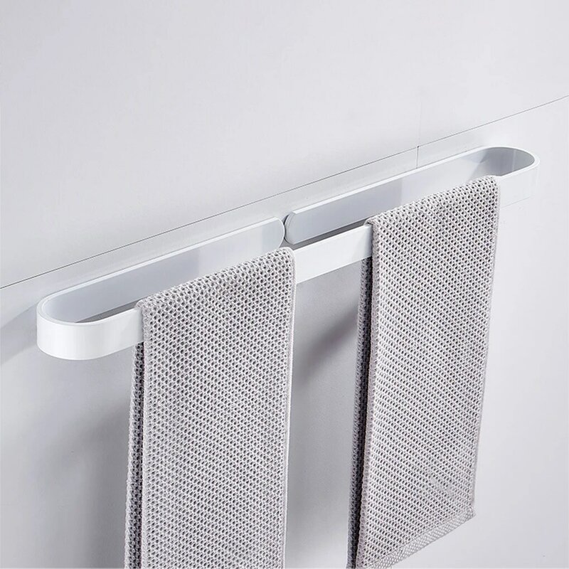 Toallero de aluminio para montaje en pared, toallero moderno, fácil de limpiar, fácil instalación