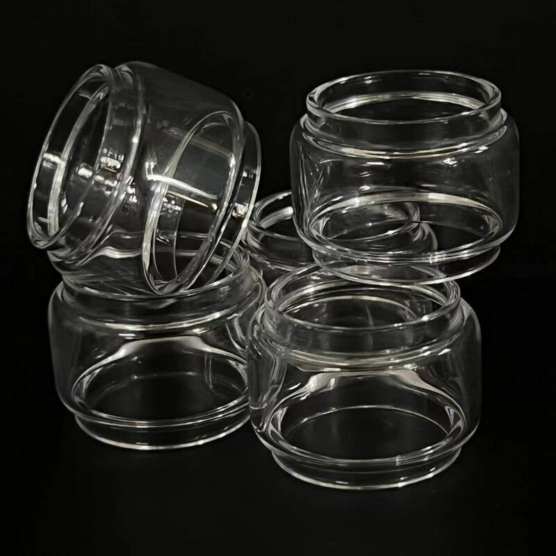 Substituição Mini Bulbo Bubble Copos de vidro, tubo de vidro transparente para o coelho morto, V3, V2, V1, tubo de vidro gordo, 5pcs