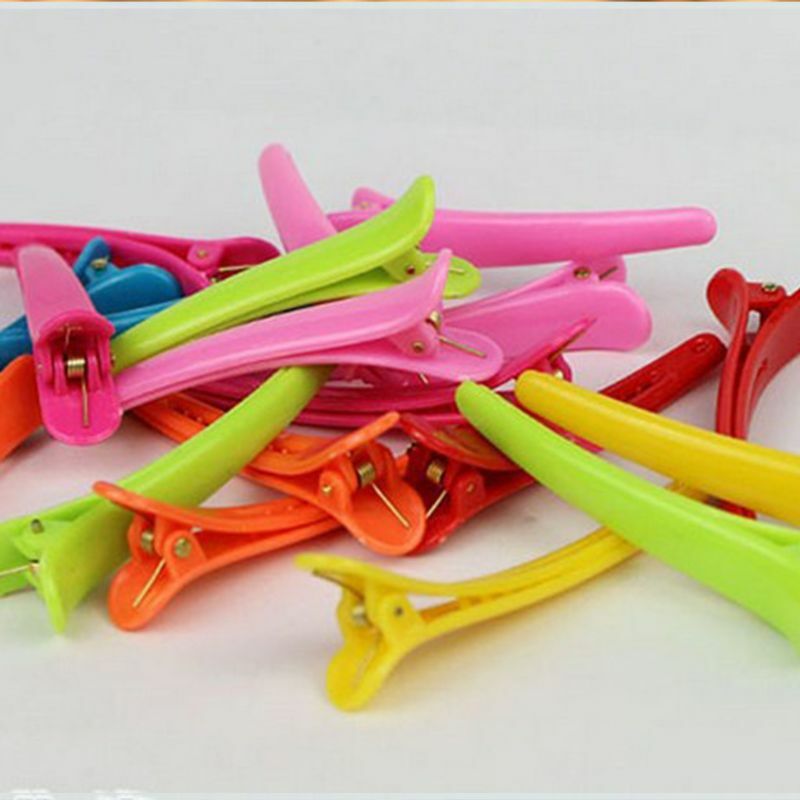 Professional Styling Sectioning Salon Hair Clip Translucent Candy Color Barrette