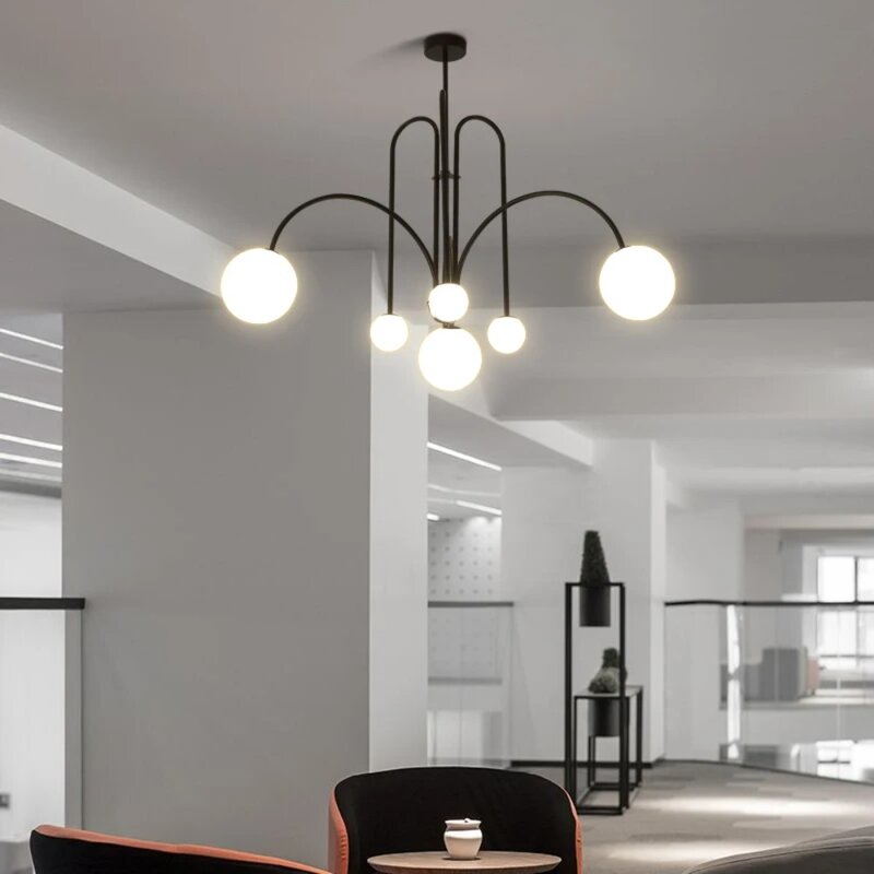 Italian LED Pendant Lamps Living Room Bedroom Hanging Light Shop Restaurant Ceiling Chandelier for Room Decor