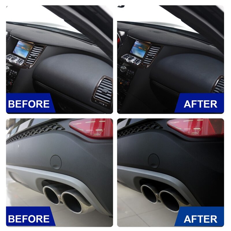 Nano Car Plastic Restore Coating Agent Refurbish Refresh Car Exterior Coating Spray Dashboard Seat Clean Renovation