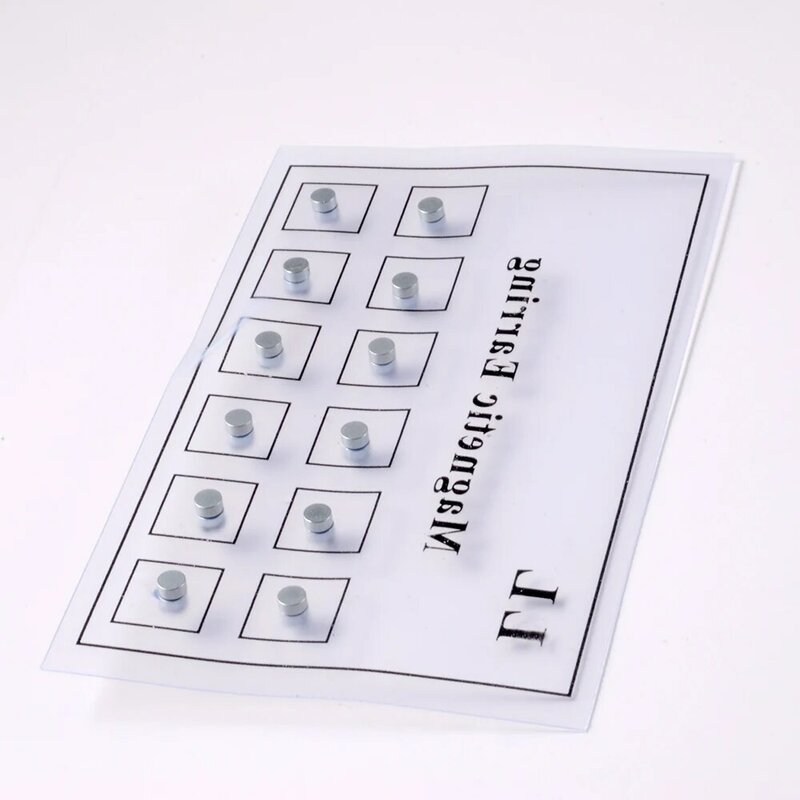 12PCS/Card Fake Cheater Non Pierced Magnet Ear Tragus Cartilage Lip Labret Stud Nose Ring  Jewelry Magnetic Earring