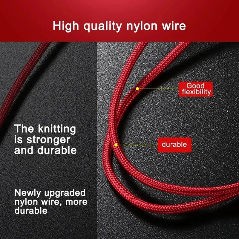 3 In 1 USB Type C Cable Phone Charge Cable Nylon Braided Universal Charging Cord For iphone 14 Xiaomi Huawei Mate 40